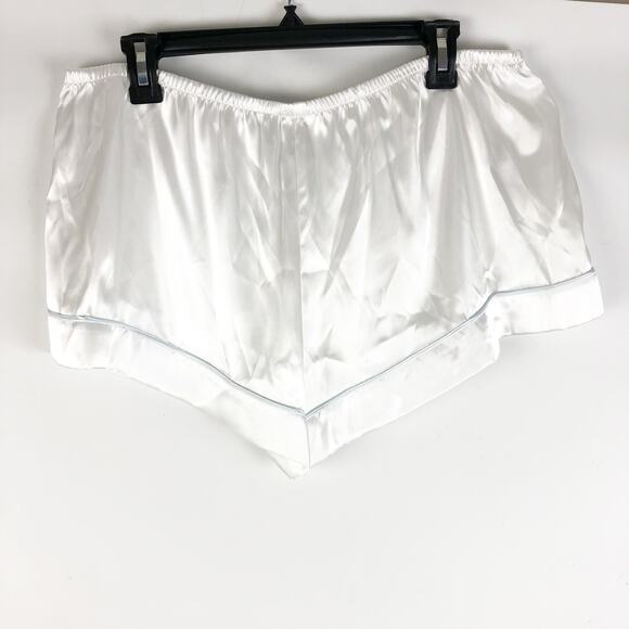 In Bloom by Jonquil Womens Mrs Satin Short Pajama Set XL Ivory The Bride NWT - Picture 11 of 14